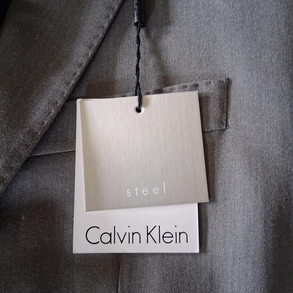 New Calvin Klein Sophisticated Gray Men's Blazer - Picture 4 of 5